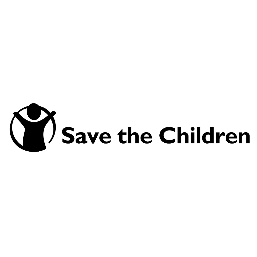 Save the Children logo in black on white background.